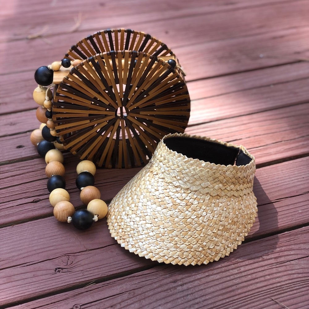 💥BEST SELLER ▪️Visor Hat Straw Sun Hat - Picture 3 of 10